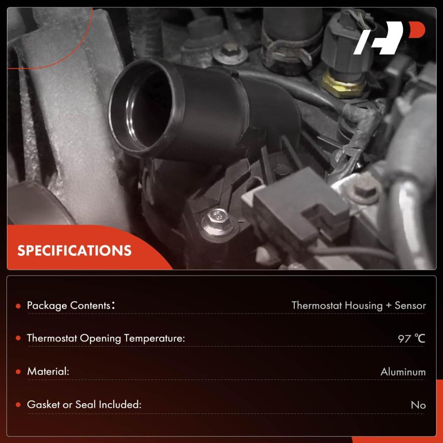 【並行輸入品】 A Premium Engine Coolant Thermostat Housing Assembly with Sensorの画像