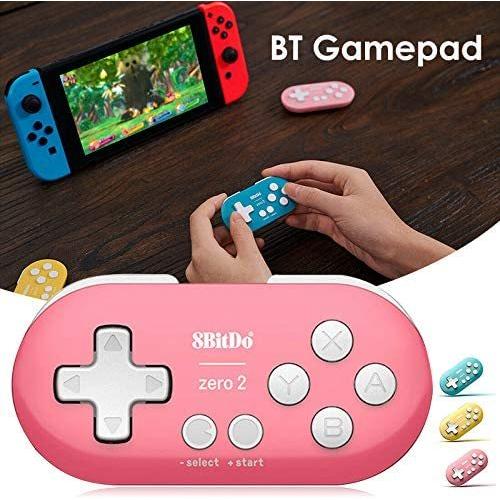 8bitdo ZERO ゲームパッド コントローラー ブルー イエロー ピンク