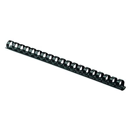 Plastic Comb Bindings, 3/8" Diameter, 55 Sheet Capacity, Black, 100 Combs/P[並行輸入品] 製本機