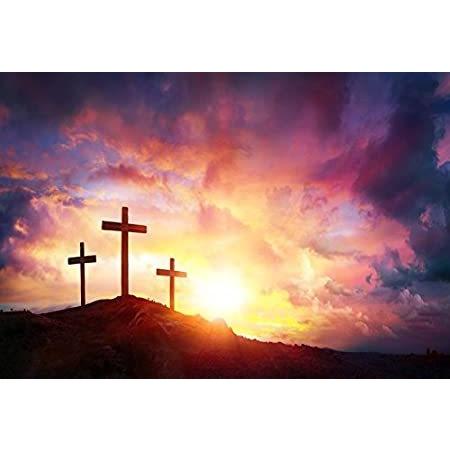 正規 店 値引き Laeacco 背景幕 壁紙 10x6 5フィート 日の出 ジーザス キリストクロス 礼拝 住宅設備 丘の上の3つの十字架 ホーリー ドラマ ボケ ジーザス キリストクロス ライト 雲 写真 並行輸入品 新品 在庫有り