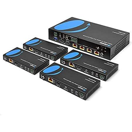 1x4 HDMI Extender Splitter HDBaseT 4K by OREI Multiple Over Single Cable CA[並行輸入品] ディスプレイ切替器
