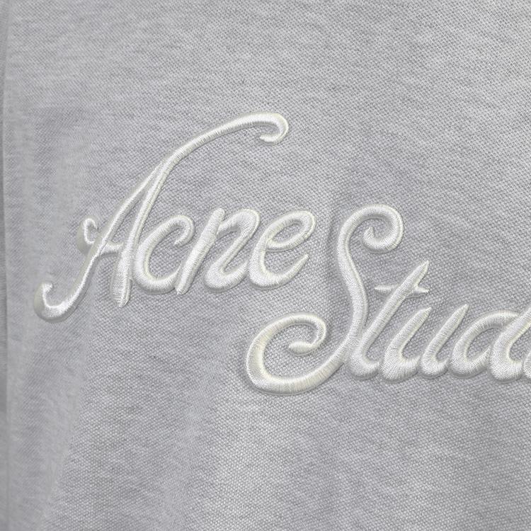 アクネストゥディオス Acne Studios ロンT 3D刺繍ロゴ 長袖 鹿の子 Tシャツ CL0369-92Hの画像