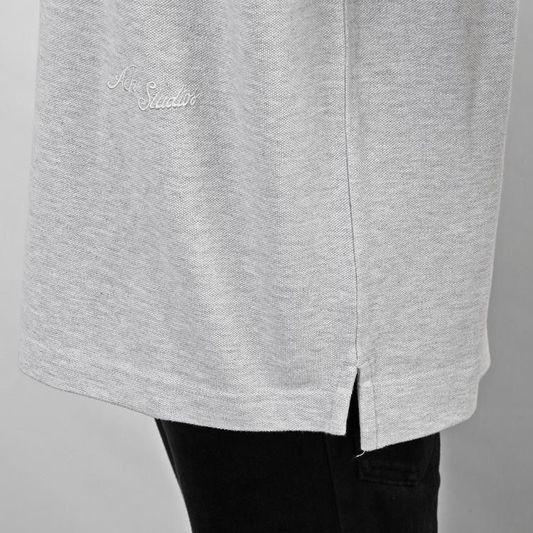 アクネストゥディオス Acne Studios ロンT 3D刺繍ロゴ 長袖 鹿の子 Tシャツ CL0369-92Hの画像