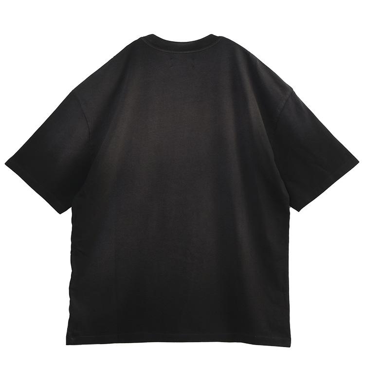 AMIRI アミリ Tシャツ SPLICED LOGO TEE AMTOJR1043-001 BLACKの画像