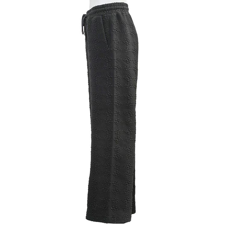 AMIRI アミリ MA QUAD 総柄 ワイド スウェットパンツ メンズ AMBMPA1022-001 BLACKの画像