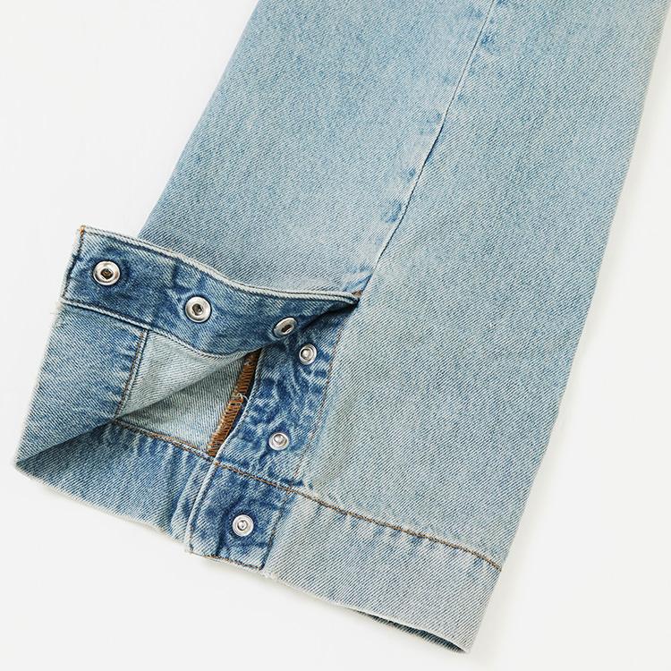 アミリ AMIRI リップド ジーンズ MX1 STRAIGHT FLARE JEAN AMBMJE1026-575 MIST INDIGOの画像