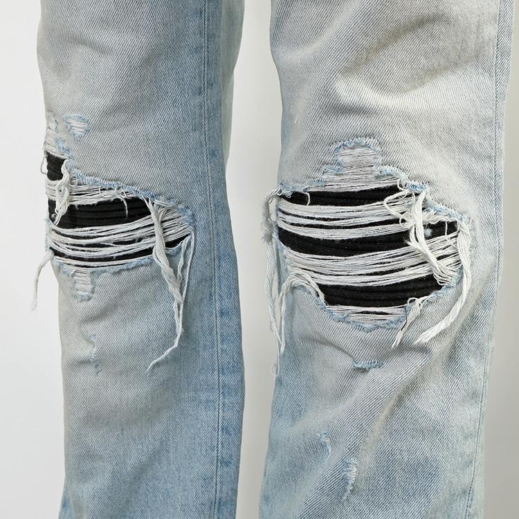 アミリ AMIRI リップド ジーンズ MX1 STRAIGHT FLARE JEAN AMBMJE1026-575 MIST INDIGOの画像