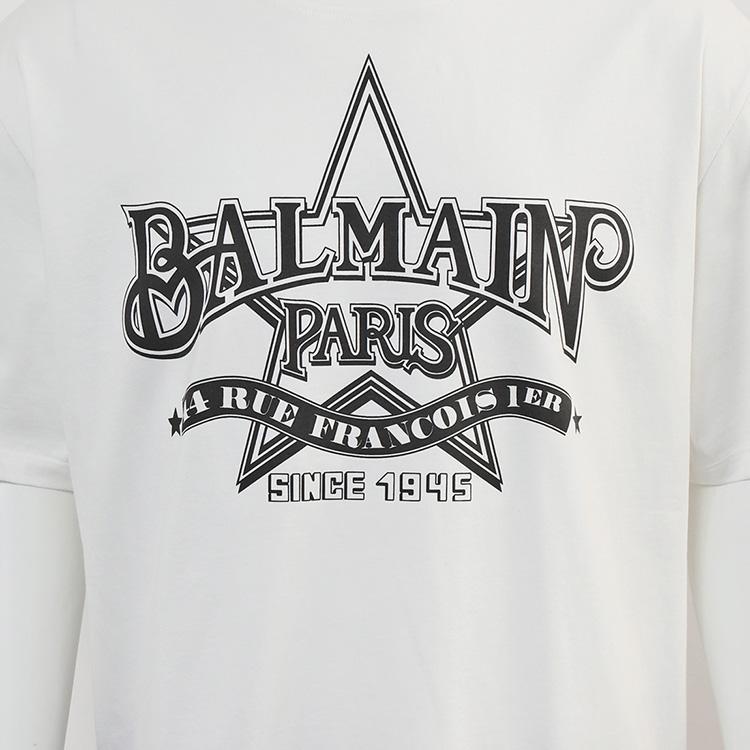 BALMAIN（バルマン） スター Tシャツ CH1EG000GD29-GAB : IMPORTBRAND 