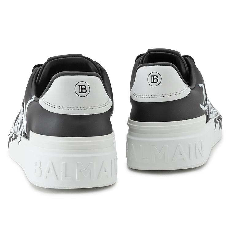 BALMAIN バルマン B-Court プリントレザースニーカー BM1VI288LBAL-EAB 