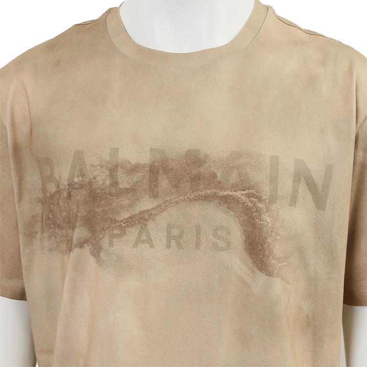 バルマン BALMAIN paris デザートロゴ エココットン Tシャツ AH1EG010GC61-WDV｜importbrand-jp｜10