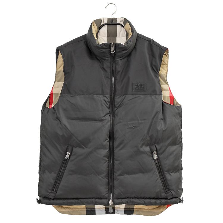 バーバリー BURBERRY リバーシブル ダウンベスト チェックナイロン 