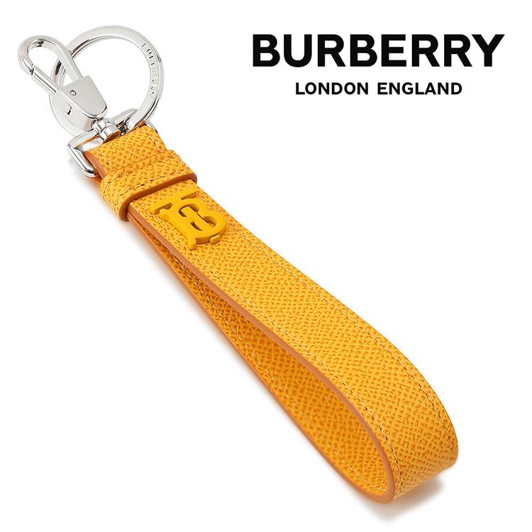 バーバリー BURBERRY モノグラムモチーフ グレイニーレザー キーリング 