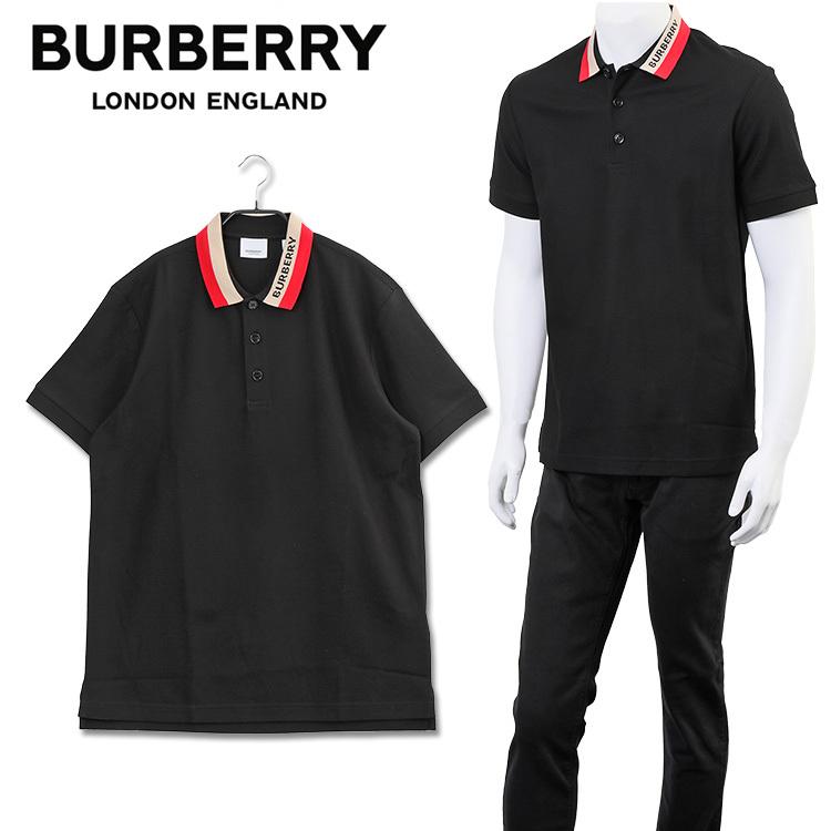 バーバリー BURBERRY ロゴディテール コットンピケ ポロシャツ 8039265-A1189 BLACK :bur080222002