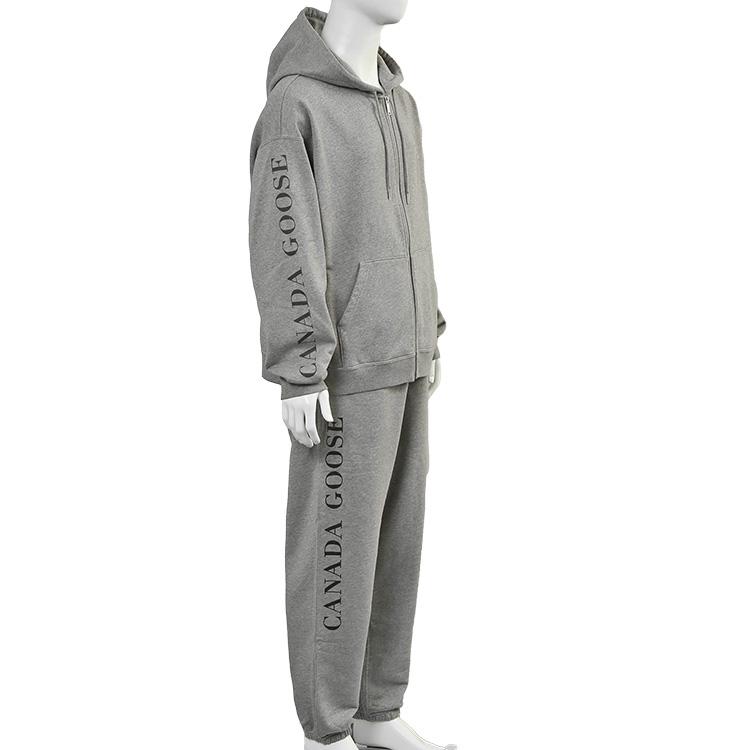 カナダグース CANADA GOOSE セットアップ ローヴ フルジップ ローヴ ジョガー 1540M1 1287M2 Stone Heather オーガニックコットン メンズの画像