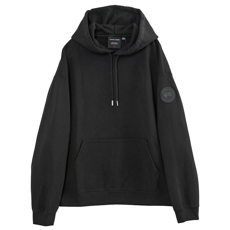 カナダグース CANADA GOOSE ローヴ フーディー パーカー 1549MT ROVE HOODY WITH TONAL DISC メンズ ブラック リラックスフィットの画像