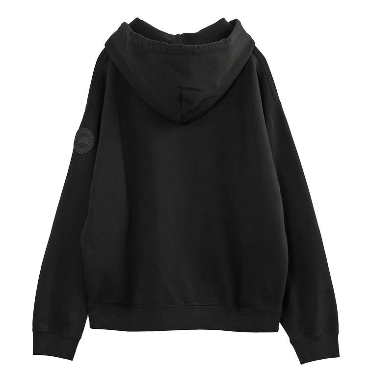 カナダグース CANADA GOOSE ローヴ フーディー パーカー 1549MT ROVE HOODY WITH TONAL DISC メンズ ブラック リラックスフィットの画像