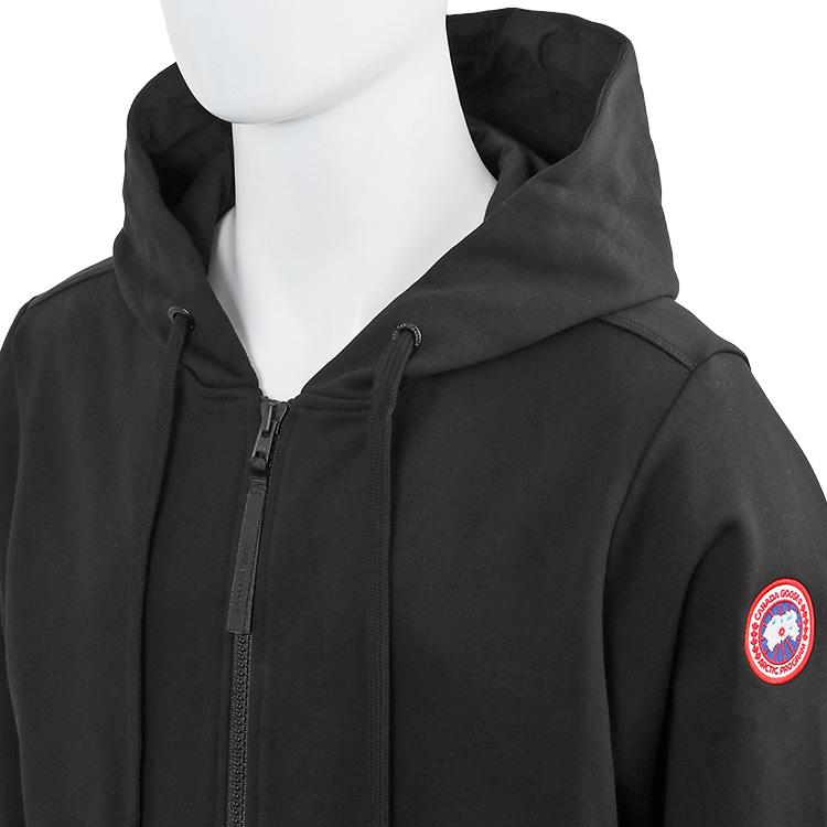 カナダグース メンズ セットアップ パーカー スウェット ハーフパンツ 7401M HURON FULL ZIP HOODY/7407M HURON SHORTS-61 BLACKの画像