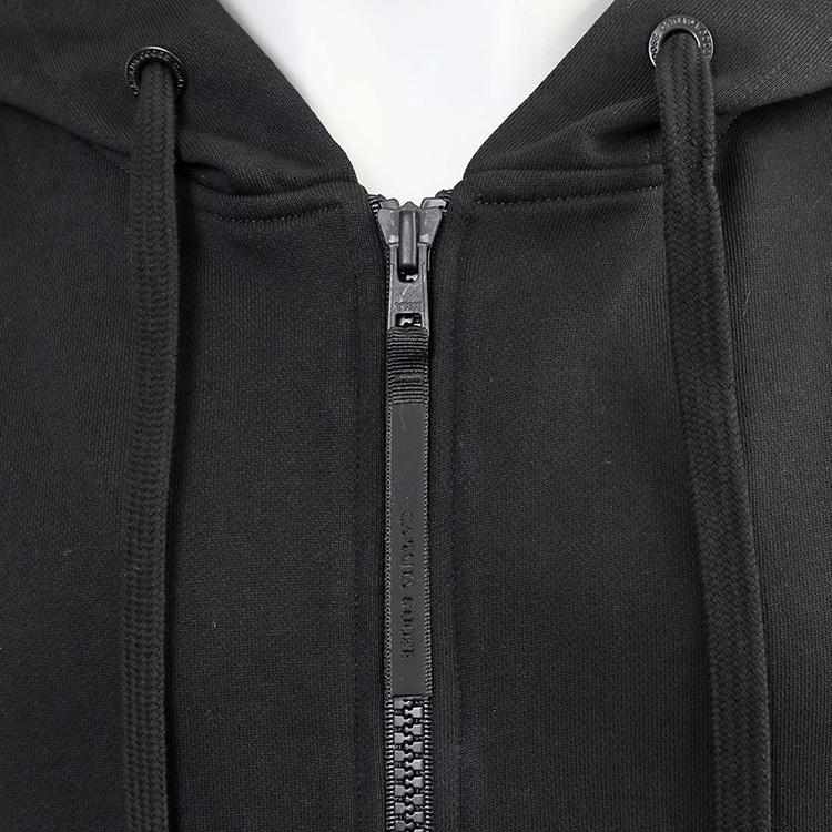 カナダグース メンズ セットアップ パーカー スウェット ハーフパンツ 7401M HURON FULL ZIP HOODY/7407M HURON SHORTS-61 BLACKの画像