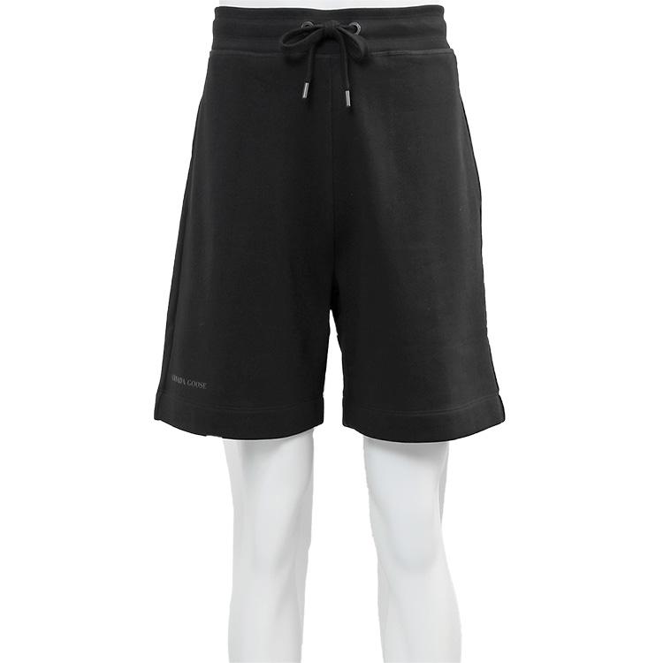 カナダグース メンズ セットアップ パーカー スウェット ハーフパンツ 7401M HURON FULL ZIP HOODY/7407M HURON SHORTS-61 BLACKの画像