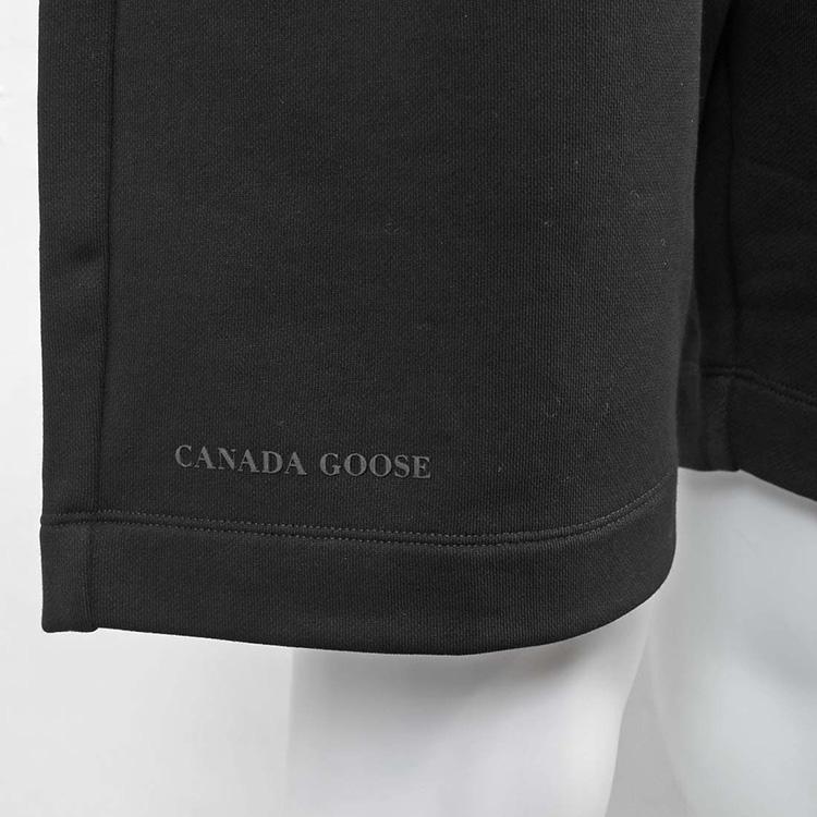 カナダグース メンズ セットアップ パーカー スウェット ハーフパンツ 7401M HURON FULL ZIP HOODY/7407M HURON SHORTS-61 BLACKの画像