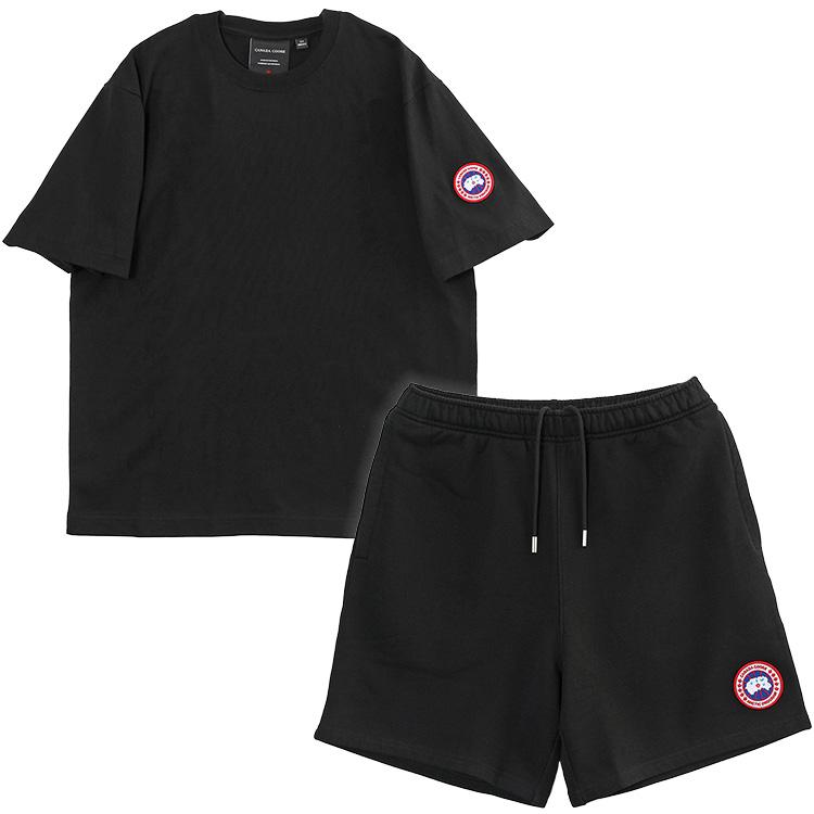 カナダグース CANADA GOOSE ノヴォ Tシャツ ローヴ ショーツ セットアップ 1328M / 1542M メンズ オーガニックコットン 9061 ブラックの画像