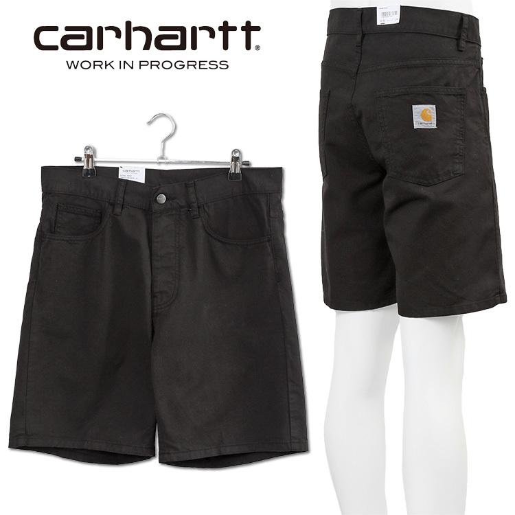 Carhartt WIP デニム ハーフパンツ ニューエルショート リラックスフィット I027952-89GD Black｜importbrand-jp