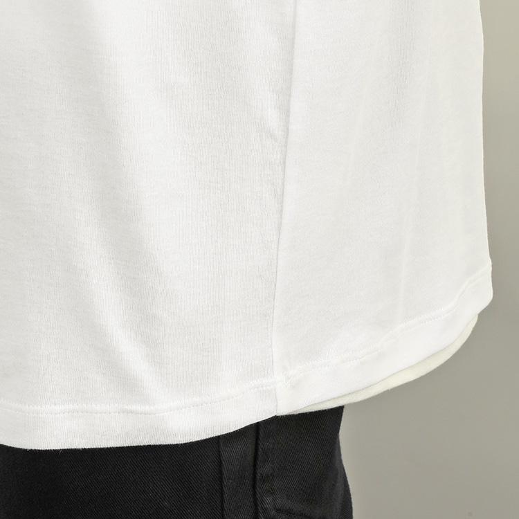 セリーヌ CELINE ダブルレイヤー Tシャツ RX0DT0F17-01OB：ホワイトの画像