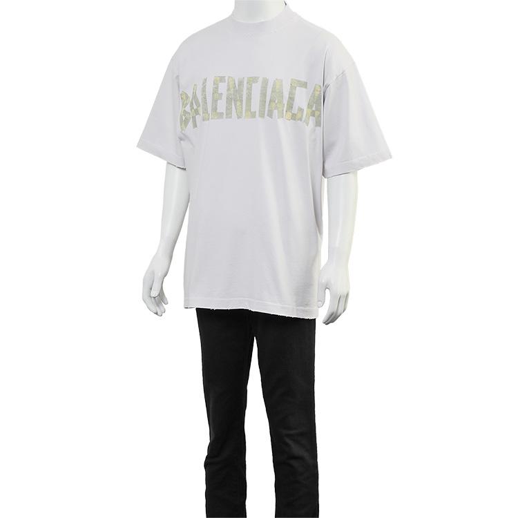 BALENCIAGA バレンシアガ Tape Type Tシャツ ミディアムフィット BALENCIAGA バレンシアガ Tape Type Tシャツ ミディアムフィット
