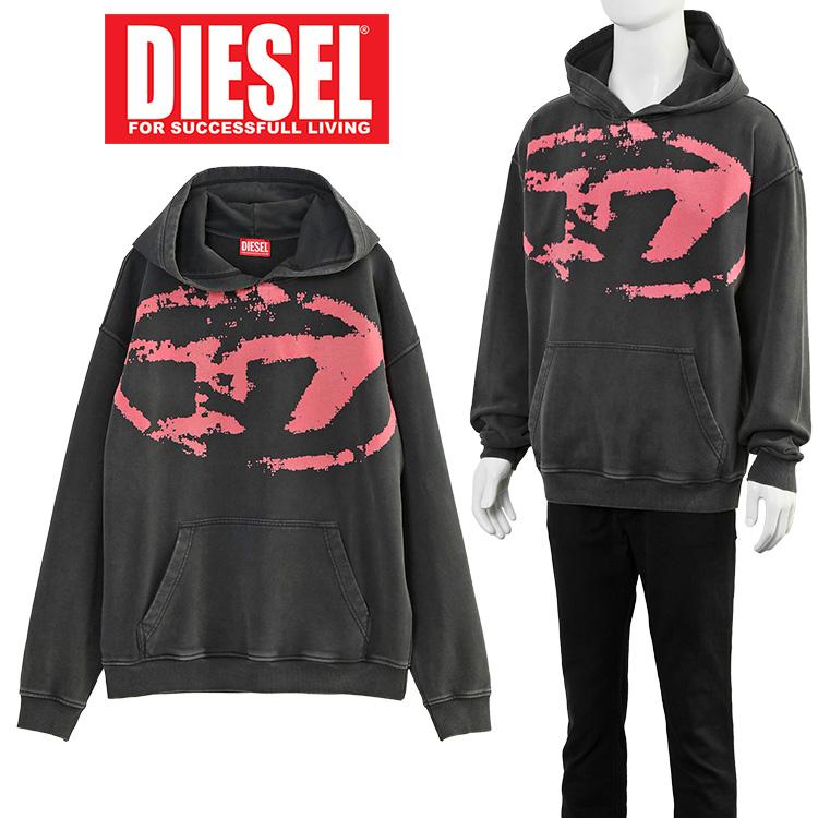 DIESEL（ディーゼル） パーカー オーバルDロゴ A16913-0TKAC S-BOXT