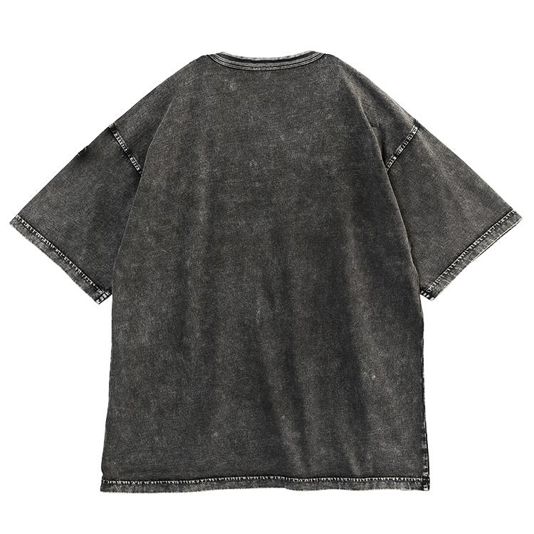 ディーゼル DIESEL Tシャツ オーバルD T-BOXT-DEN A19545-0HGBX メンズ ユーズド加工 ガーメントダイ ブラックの画像