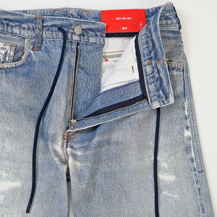 DIESEL JOGG JEANS デジタルグラフィックプリント ジョグジーンズ リラックスフィット A17867-068RXの画像