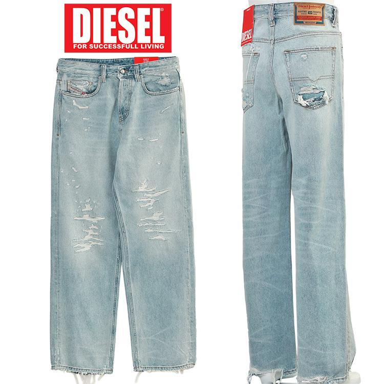DIESEL（ディーゼル） ダメージ ジーンズ マクロ リラックスフィット