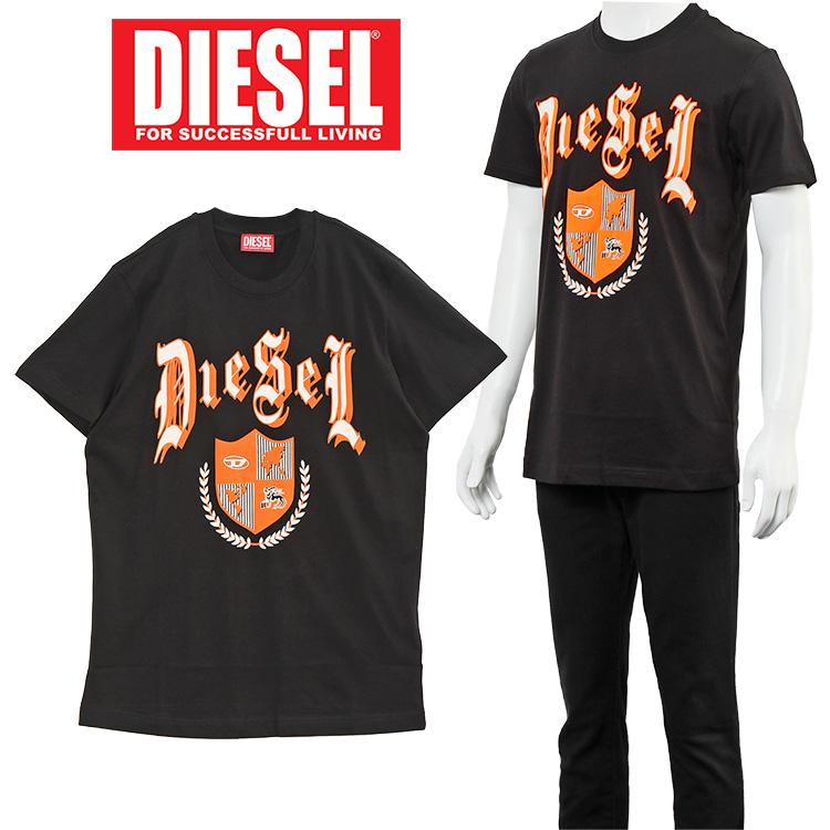 DIESEL ディーゼル Tシャツ エンブレム ロゴプリント A11044 DIESEL ディーゼル Tシャツ エンブレム ロゴプリント A11044