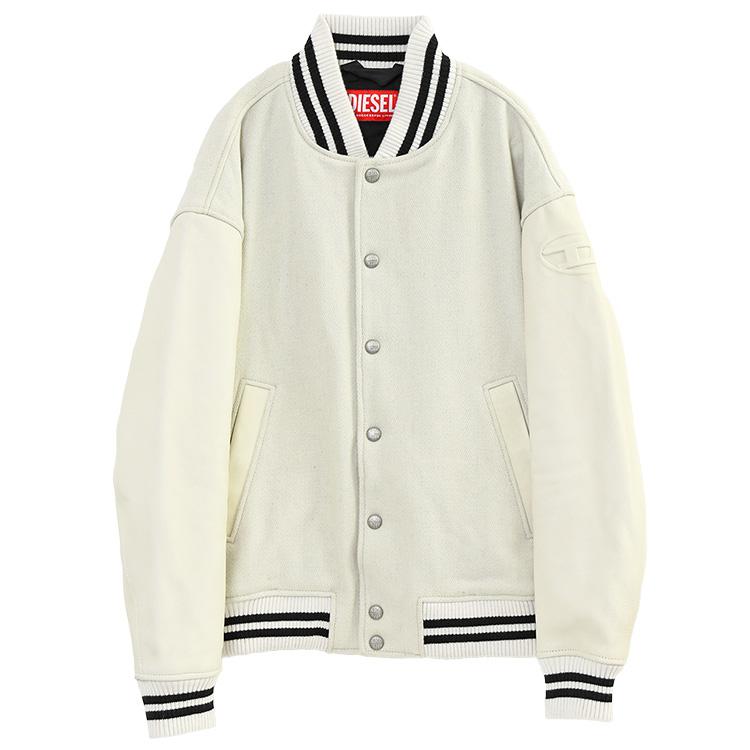 DIESEL ディーゼル バーシティジャケット レザー ミックス DIESEL ディーゼル バーシティジャケット レザー ミックス