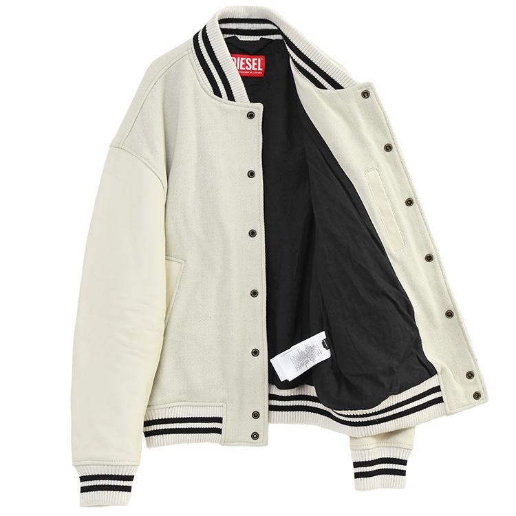 DIESEL ディーゼル バーシティジャケット レザー ミックス DIESEL ディーゼル バーシティジャケット レザー ミックス