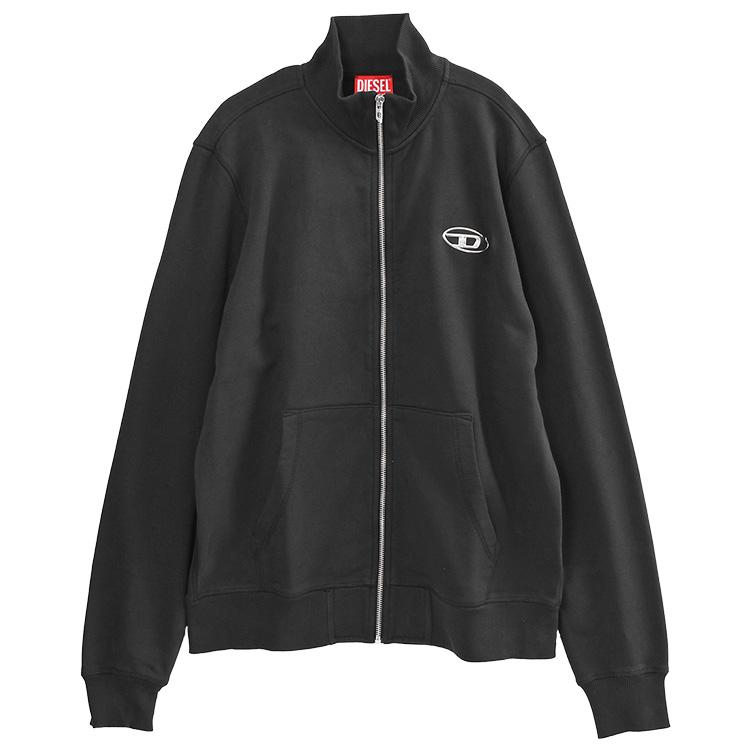 ディーゼル DIESEL セットアップ ジップスウェット スウェットパンツ メタリック オーバルD A21873/A21794-900 メンズ ブラックの画像