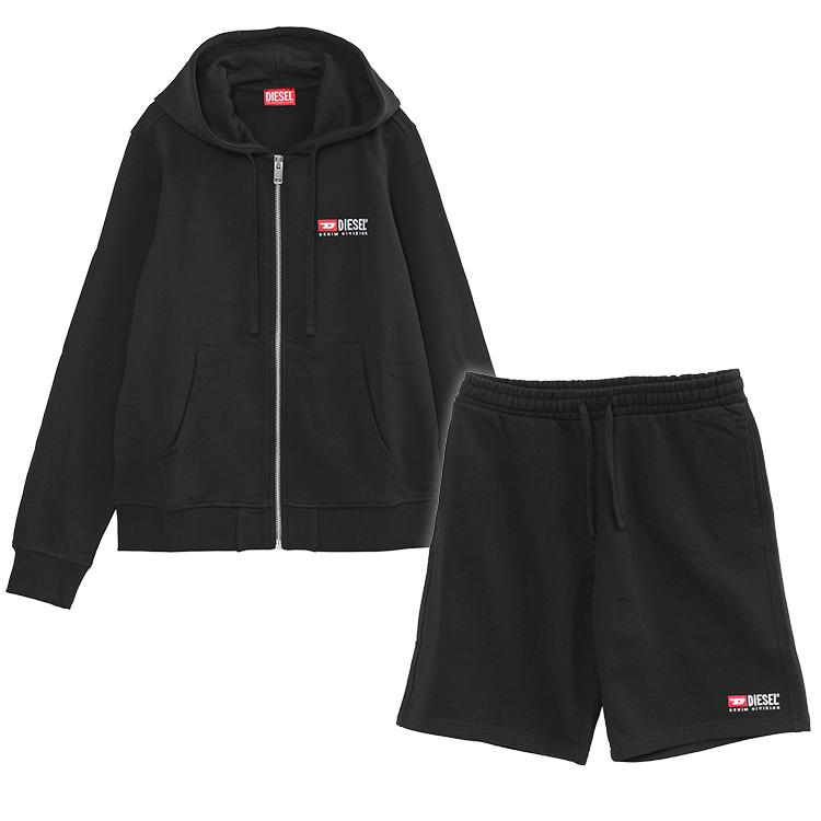 DIESEL ディーゼル セットアップ パーカー スウェット ハーフ DIESEL ディーゼル セットアップ パーカー スウェット ハーフ