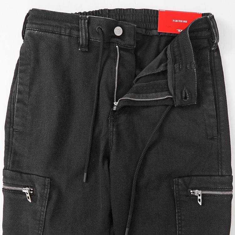 ディーゼル DIESEL ジョグジーンズ カーゴ D-LAB-TECH JOGG A19335-09N90 メンズ モダール混 裾ゴム スリムの画像