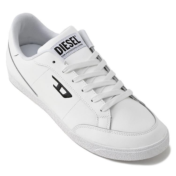 DIESEL（ディーゼル） レザー スニーカー ホワイト Y03907-P0476 S-D