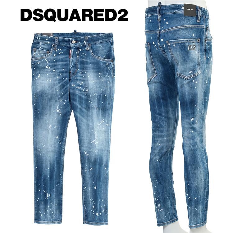 DSQUARED2 スケーター ジーンズ SPOTS WASH SKATER JEANS DSQUARED2 スケーター ジーンズ SPOTS WASH SKATER JEANS