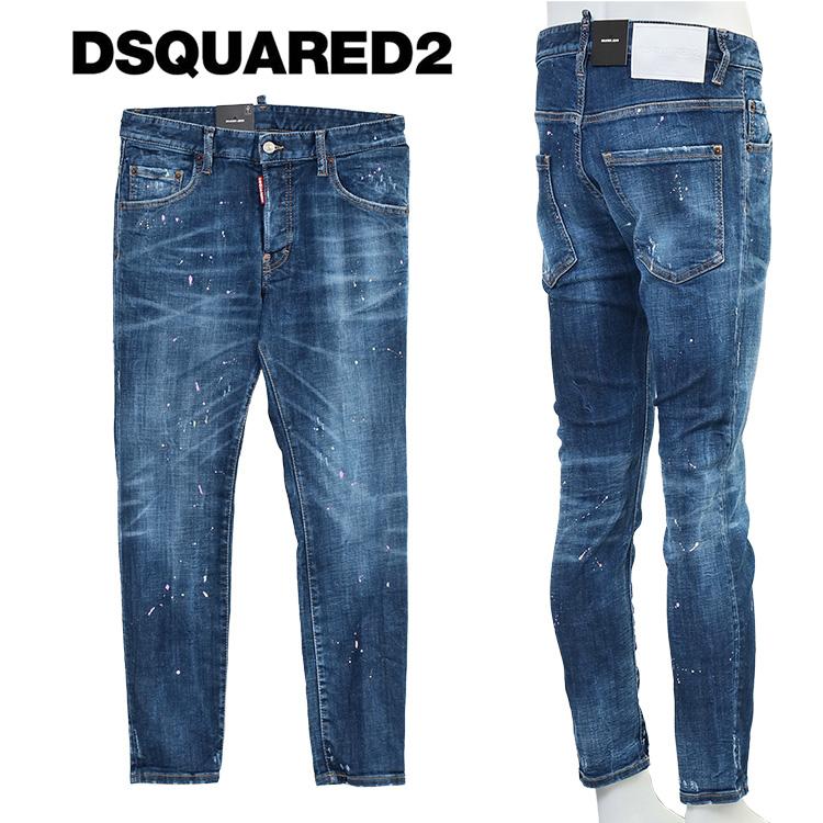 DSQUARED2 スケーター ジーンズ Pastel Spots Wash Skater Jeans DSQUARED2 スケーター ジーンズ Pastel Spots Wash Skater Jeans