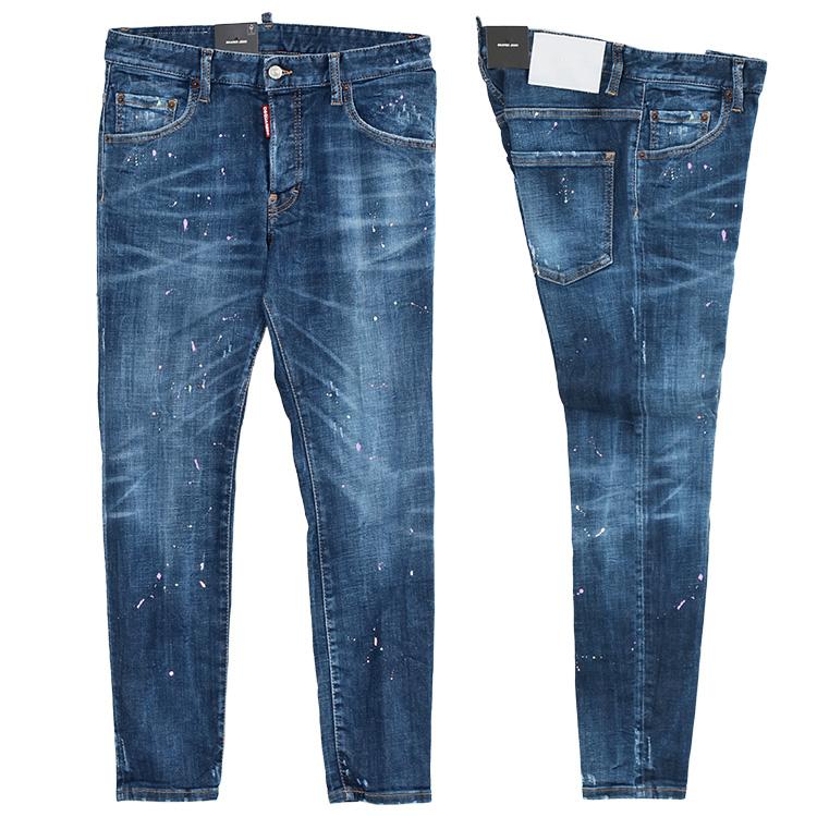 DSQUARED2 スケーター ジーンズ Pastel Spots Wash Skater Jeans DSQUARED2 スケーター ジーンズ Pastel Spots Wash Skater Jeans