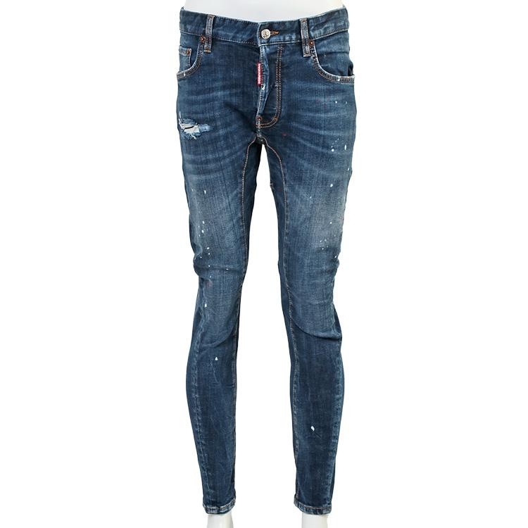 ディースクエアード DSQUARED2 ジーンズ Biker ミディアムウォッシュ メンズ S74LB1897-S30664-470の画像
