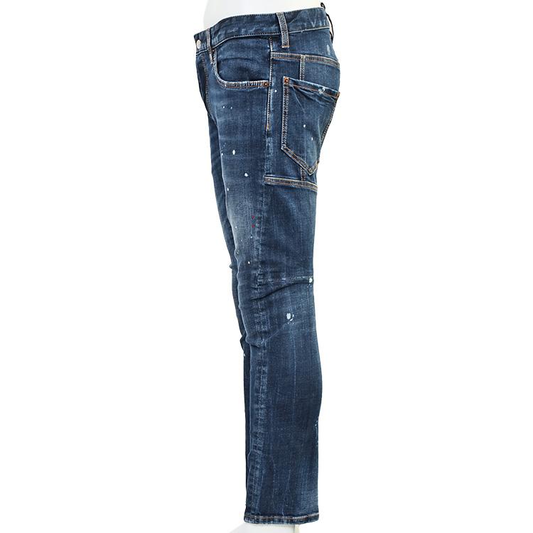 ディースクエアード DSQUARED2 ジーンズ Biker ミディアムウォッシュ メンズ S74LB1897-S30664-470の画像