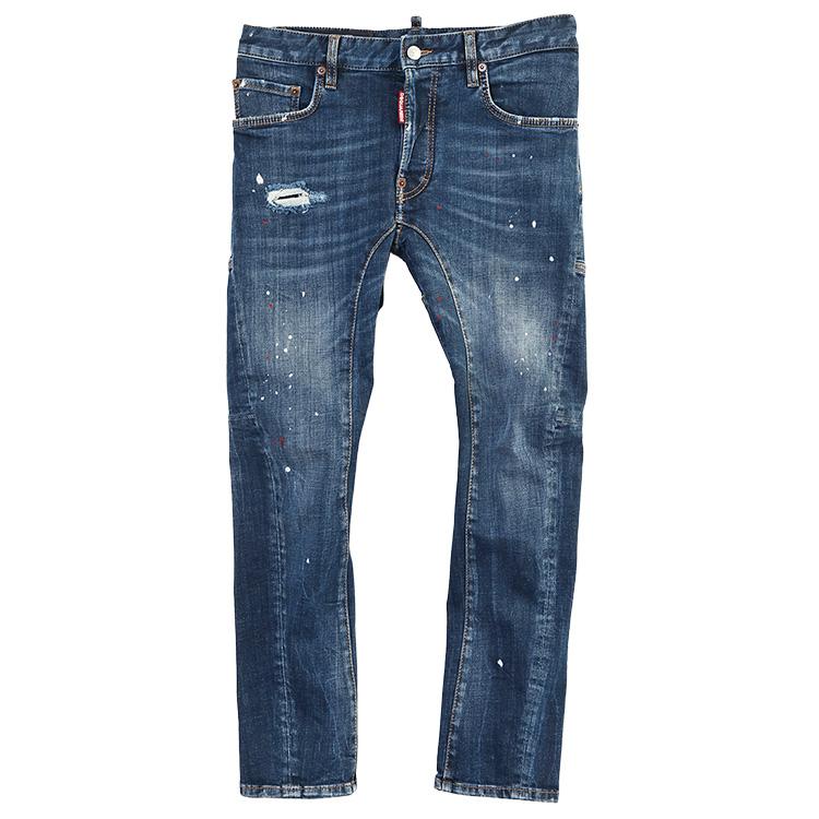 ディースクエアード DSQUARED2 ジーンズ Biker ミディアムウォッシュ メンズ S74LB1897-S30664-470の画像