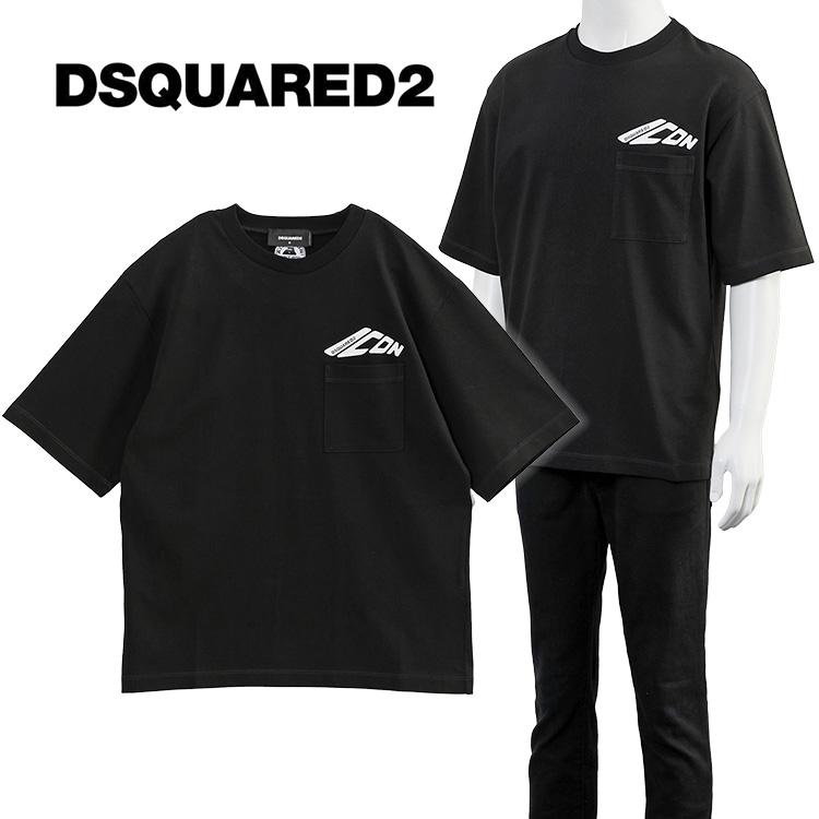 ディースクエアード DSQUARED2 S79GC0035 Tシャツ DSQUARED2（ディースクエアード） ポケT DSQUARED2 アイコン Tシャツ