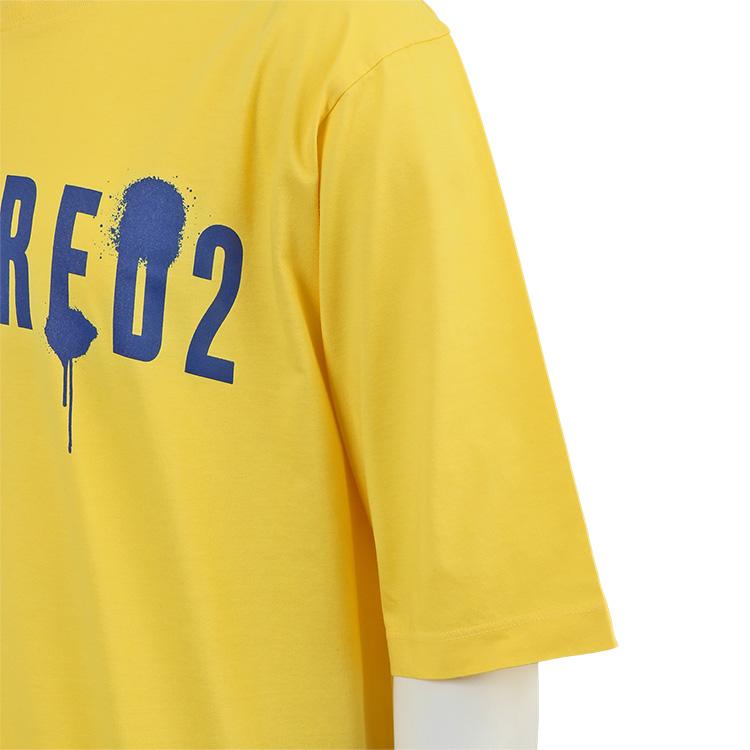 DSQUARED2 ペイントロゴ Tシャツ スケーターフィット Skater Fit