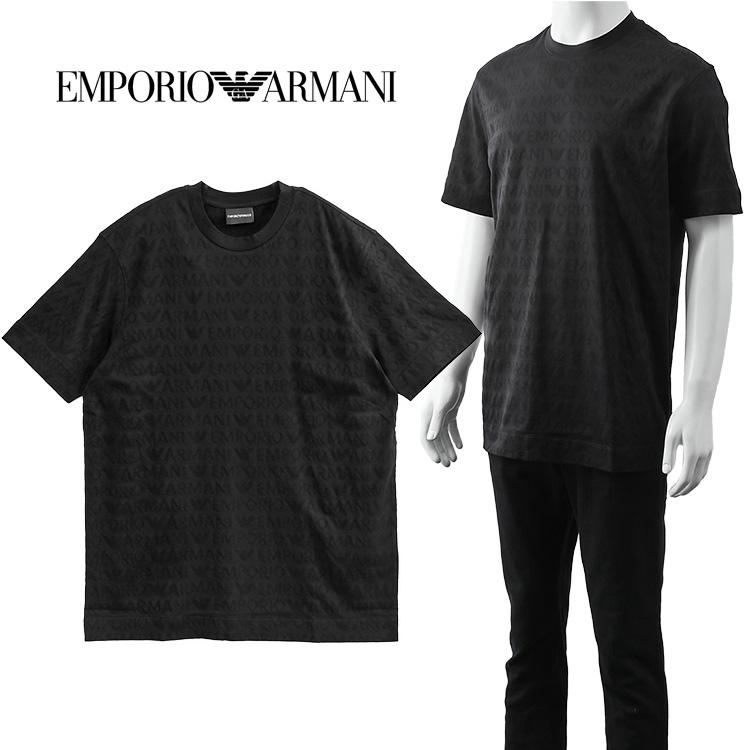 EMPORIO ARMANI アルマーニ 総柄 Tシャツ ジャージー製 オールオーバー 