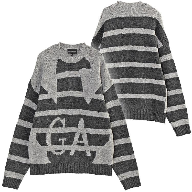 EMPORIO ARMANI アルマーニ ウール セーター オーバーサイズイーグル