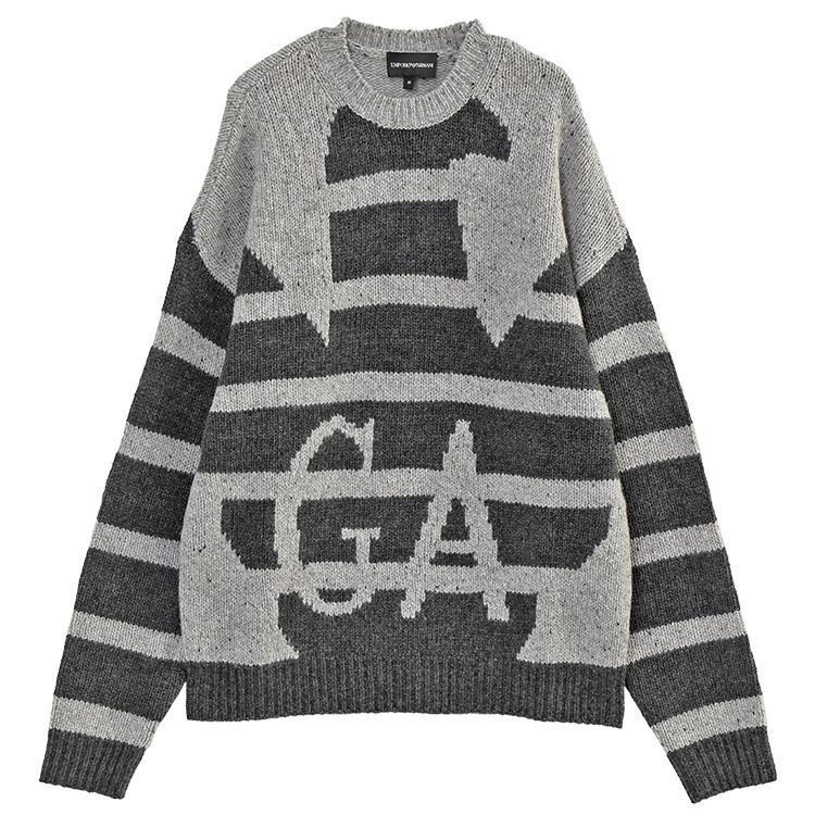 EMPORIO ARMANI アルマーニ ウール セーター オーバーサイズイーグル